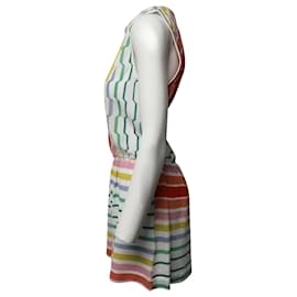 Missoni-Missoni Mare Striped Knit Fit and Flare Jumpsuit in Multicolor Viscose-Multiple colors