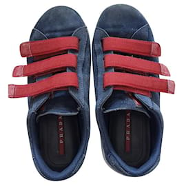 Prada-zapatillas prada no. 31-Azul marino