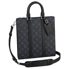 Louis Vuitton Borsa a tracolla LV Sac Plat eclipse Nero