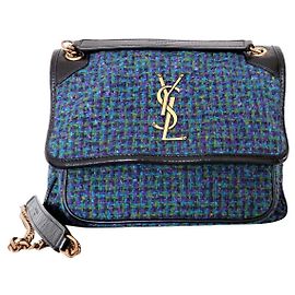 SAINT LAURENT YSL Borsa Niki Baby Tweed Multicolore