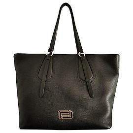 Grande borsa tote Lancel in pelle nera Nero
