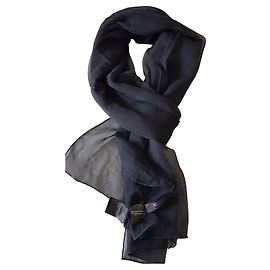 Stola Max Mara in seta nera Nero