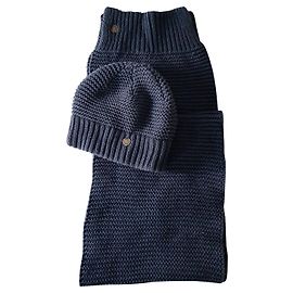 Sciarpa e cappello Tommy Hilfiger Blu navy