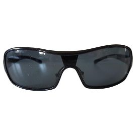 Prada Mask Sunglasses Black Metal Black