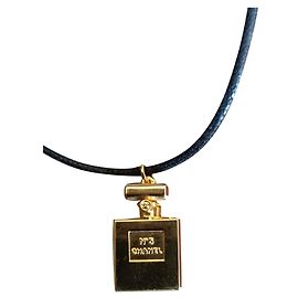 Collier/ Pendentif parfum Chanel n°5 doré Doré