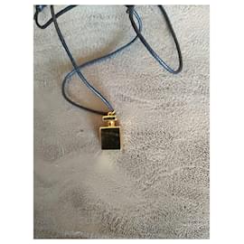 Chanel-Chanel perfume necklace/ pendant n°5 golden-Golden
