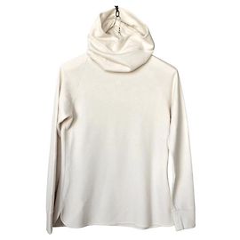 Hermès Suéter de cachemir con cuello largo Crema