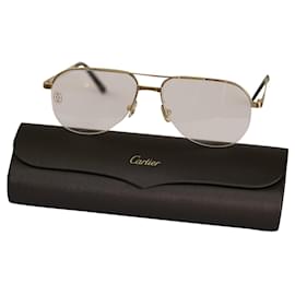 Cartier-PILOTO DE ÓCULOS CARTIER PARA HOMENS REF T8100929-Dourado