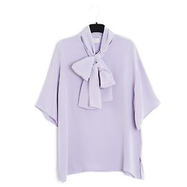Autre Marque BLUSA DE SEDA ROXA Hillier Bartley Cachecol FR38 Roxo