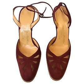 Escarpins en daim Charles Jourdan Bordeaux