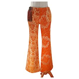 Autre Marque-Pantalones, polainas-Naranja