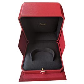 Cartier Stiff bracelet bangle cuff doublé box Love JUC paper bag Rouge