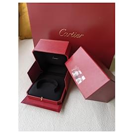 Cartier-Cartier Stiff bracelet bangle cuff lined box Love JUC paper bag-Red