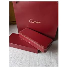 Cartier-Cartier bracelet souple montre jonc boîte longue doublée sac papier-Rouge