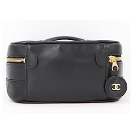Chanel-Chanel Lambskin Vanity Bag-Black