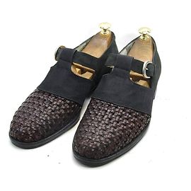 Autre Marque Laurent Banfi 7.5 / (25.5cm-26.0cm) Chaussures à boucle pour hommes Marron