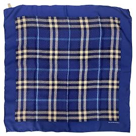 Pañuelo Burberry de seda azul Azul