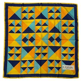 Foulard Lanvin en soie multicolore Multicolore