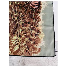 Hermès-Lenços de seda-Multicor