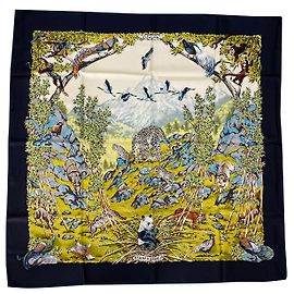 Hermès Sichuan Silk Square Scarf 90 cm Multiple colors