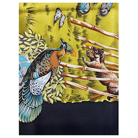 Hermès-Bufandas de seda-Multicolor