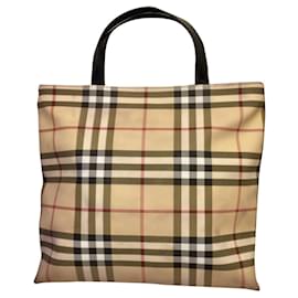 Burberry-Vintage-Nova-Check-Tasche-Mehrfarben ,Beige