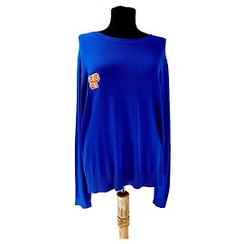 Baum und Pferdgarten Chemisier pull bleu en viscose L Bleu