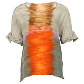 Peter Pilotto-Peter Pilotto Sunset Tie Dye Print Top in Multicolor Silk-Other