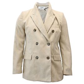 Isabel Marant Étoile Daleyo Double-breasted Corduroy Blazer in Beige Polyester Beige