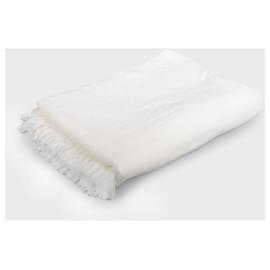 Chanel-Sacola de praia Terry Cloth com cobertor-Branco