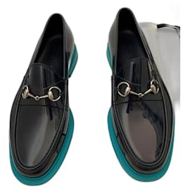 Gucci-Loafers Slip ons-Navy blue,Turquoise