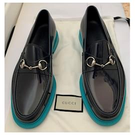 Gucci-Loafers Slip ons-Navy blue,Turquoise