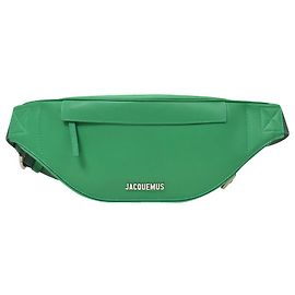 Jacquemus Bolsa La Banane Meunier em couro verde Verde