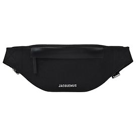 Jacquemus La Banane Meunier Bag in Black Canvas Black