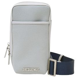 Jacquemus Bolso Le Giardino de Lona Gris Gris
