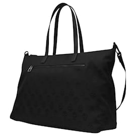 Alexander Mcqueen-Zipped Shopper Bag in Black Canvas-Black