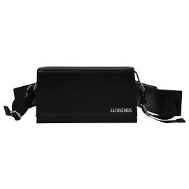 Jacquemus Le Bambino Homme in Black Leather Black