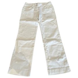 Dolce & Gabbana Jeans Branco Hardware prateado