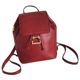 Lancel Backpacks Red Dark red