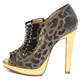 Christian Louboutin-Ankle Boots-Leopard print