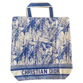 Christian Dior-Cariatides-Bleu,Écru