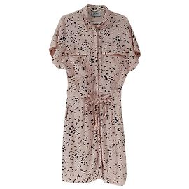 Robe Ganni en viscose rose clair Rose