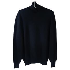 Autre Marque Pal Zileri Polo Pullover Schwarz Wolle Schwarz