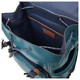 Coach-League Backpack in Blue Leather-Blue