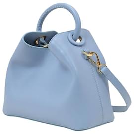 Autre Marque-Baozi Bag in Blue Leather-Blue