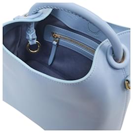 Autre Marque-Baozi Bag in Blue Leather-Blue