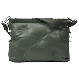 Maison Martin Margiela-Zaino Medio Bag in Khaki Leather-Green