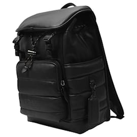 Coach-League Backpack in Black Leather-Black