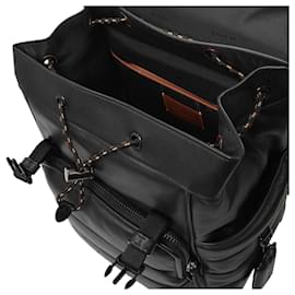Coach-League Backpack in Black Leather-Black