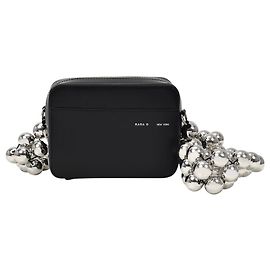 Donna Karan Sac Caméra Orb en Cuir Noir Noir
